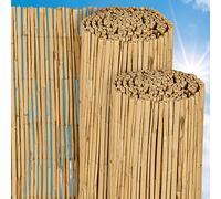 Sol Royal canisse brise vue roseau nature brise-vent jardin terrasse natte | 140x600cm (HxB) pour balcon palissade exterieur premium Clôture intérieur occultation protection vis-à-vis SolVision S36