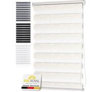 Sol Royal SolDecor DL2 Store Enrouleur Jour Nuit - Avec ou sans perçage - 90x220cm Nature - mécanisme à chaînette