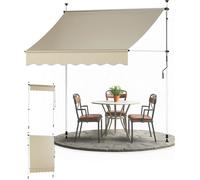 Sol Royal Store Banne Manuel sans Percage 2m - Store Balcon Enrouleur sans Percage - Beige BM3