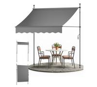 Store banne Sol Royal 1,5 m de large sans perçage SolVision BM3, anthracite