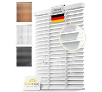 Sol Royal Store venitien Bois Massif lamelles 50mm Extra Larges Brise-Vue