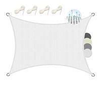 Voile d'ombrage rectangulaire 2x3m SolVision HS9, Blanc