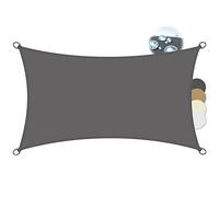 Sol Royal Voile d'Ombrage Rectangulaire 2x4m Imperméable PES SolVision PS9 - Toile Protection Solaire et UV pour Pergola avec Fixation - Brise Vue Anthracite pour Patio, Terrasse, Balcon & Jardin