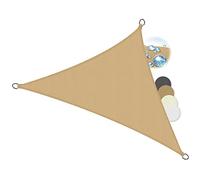 Sol Royal Voile d'ombrage Triangulaire imperméable PES Protection Solaire | 5x5x7m sable toile brise vue avec fixation pour pergola patio terrasse balcon jardin SolVision soleil PS9