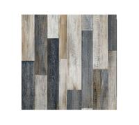 Sol Vinyle - Imitation parquet irisé foncé - 4m x 2m