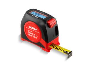 Sola METEC Mètre À Ruban Numérique Avec Télémètre Laser - 5 M X 19 Mm
