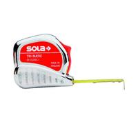 SOLA Ruban à mesurer enroulable L.8m, largeur 25mm, jaune, avec bouton d'arrêt, précision I Tri-Matic Quantité:1