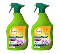 SOLABIOL 2 Anti-Insectes & Acariens - Pulvérisateur Prêt à l'Emploi 2x750ml