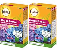SOLABIOL Engrais Bleu De France - 2x500g - Jusqu'à 100L De Solution - Spécial Hortensias Bleu - Effet Bleuissant Rapide - Engrais Soluble - Formule Concentrée