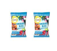 SOLABIOL Engrais Bleu Universel - 2x4Kg - Jusqu'à 100m² - Croissance Rapide & Nutrition Longue Durée - Renforce La Résistance