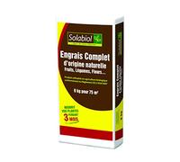 SOLABIOL Engrais Complet - 9Kg - Sac - Mini-Granulés - Utilisable en Agriculture Biologique - Epandage Facile & Sans Poussière - Double Action Starter & Nutrition Longue Durée SOCONAT9