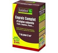 Solabiol – Engrais complet 1 kg, mini-granulés, utilisable en agriculture biologique, double action