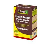SOLABIOL Engrais Complet - Mini-Granulés - 1kg | Épandage Facile & Sans Poussière - Double Action Starter & Nutrition Longue Durée - SOCONAT1