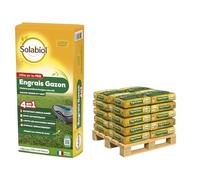 SOLABIOL Engrais Gazon 4 en 1 - Jusqu'à 2500m² - 100Kg