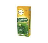 SOLABIOL Engrais Gazon 4 En 1 - Sac 10 Kg - 250m² - Nutrion Longue Durée - Effet Reverdissant - Stimule L'Enracinement SOGAZYPRO10