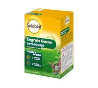 SOLABIOL Engrais Gazon - Double Action - Jusqu'à 80m² - Sac 3,2Kg