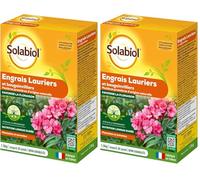 SOLABIOL Engrais Lauriers Et Bougainvilliers - 2x1,5Kg - Jusqu'à 30 Pieds - Favorise La Floraison & La Croissance - Nutrition Longue Durée - Utilisable En Agriculture Biologique