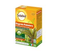 SOLABIOL Engrais Palmiers & Plantes Méditerranéennes - 1,5kg | Jusqu'à 7 Palmiers - Feuillage Fort & Dense - Nutrition Longue Durée - Utilisable en Agriculture Biologique - SOPALMY15