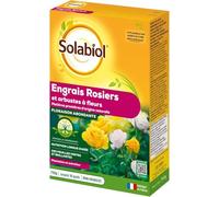 SOLABIOL Engrais Rosiers & Arbustes A Fleurs - 5x750g - Jusqu'à 30 Pieds - Améliore La Floraison - Nutrition Longue Durée - Utilisable En Agriculture Biologique
