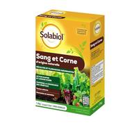 SOLABIOL Engrais Sang Et Corne - 1,5Kg - Jusqu'à 35m² - Effet Rapide (sang) & Longue Durée (corne) - Facile A Épandre - Utilisable En Agriculture Biologique SOMIX15G10N