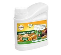 SOLABIOL Insectes du Sol - Granulés - Jusqu'à 125m² - 600g | A Épandre - Dosage Facile - Taupins & Mouches de la Carotte - Utilisable en Agriculture Biologique - SOSOL600