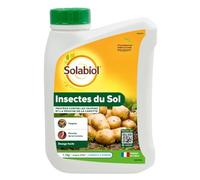 SOLABIOL Insectes du Sol - Granulés - Jusqu'à 229m² - 1,1kg | A Épandre - Dosage Facile - Taupins & Mouches de la Carotte - Utilisable en Agriculture Biologique - SOSOL11N