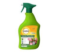 SOLABIOL Insectes Polyvalent - Pulvérisateur - Prêt A L'emploi - 750ml - Agit Par Contact - Action rapide - Traitement Curatif - Pour Plantes D'Intérieur & D'Extérieur SOPOLYPAL750N