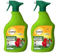 SOLABIOL Lot De 2 Anti Pucerons - 2 Pulvérisateurs - Prêt A L'emploi - 2x750ml - Action Rapide - Agit Par Contact - Plantes D'Intérieur & D’Extérieur SOPUCPAL750NX2