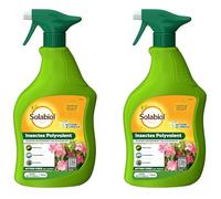 SOLABIOL Lot De 2 Insectes Polyvalent - 2 Pulvérisateurs - Prêt A L'emploi - 2x750ml - Agit Par Contact - Action rapide - Traitement Curatif - Pour Plantes D'Intérieur & D'Extérieur SOPOLYPAL750NX2