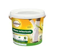 SOLABIOL Protection des Arbres Blanc Arboricole - seau 1L - Barrière physique contre les parasites, des champignons, mousses - 2 à 3 arbres SOBLANC1
