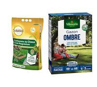 SOLABIOL SOCHAUX10 Carbonate De Chaux Et De Magnésium 10kg, Efficace & Vilmorin 4466514 Gazon Ombre, Vert, 1 kg
