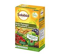 SOLABIOL Soin Potager & Fruits Megagreen - Jusqu'à 40L - 125g | Améliore la Croissance des Légumes & Fruits - Apport Calcium & Magnésium - Utilisable en Agriculture Biologique - SOMEGA125