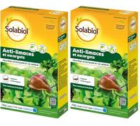 Solabiol SOLIMA750N | Anti-limaces et escargots | Etui 750 G | pour Le Jardin et Le Potager | Grande résistance à la Pluie | Utilisable en Agriculture Biologique (Lot de 2)