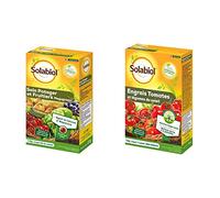 SOLABIOL SOMEGA125 Soin Potager et Fruitiers Megagreen 125 G & SOTOMY750 Engrais Tomates et Légumes Fruits | Utilisable en Agriculture Biologique, 750 g