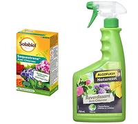 SOLABIOL SOSEQ01 Sequestrene Antichlorose 100 G | Résultats Visibles Rapidement | Utilisable en Agriculture Biologique & ALGOFLASH NATURASOL Anti-Chlorose Reverdissant Toutes Plantes, 750 ml