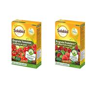 SOLABIOL SOTOMY750 Engrais Tomates et Légumes Fruits | Utilisable en Agriculture Biologique, 750 g & SOFRAY750 Engrais Fraisiers Et Petits Fruits 750 G, Incolore
