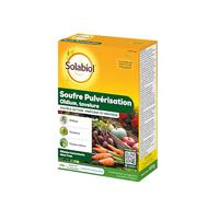 SOLABIOL Souffre Pulvérisation - 400g - 53L De Solution - Double Action Préventive & Curative - Efficace Contre Les Maladies - Tâches Noires Du Rosier Tavelure Des fruits Oïdium SOPUL400