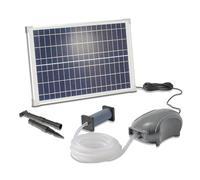 Solaire Aérateur pour Étang Powerstone Professional - 25W Module 500 L/Hauteur Air - Ultra Large Module Pour Meilleur Fonction - Massive Sortie D'Air Plus 5m Tuyau - Étang Aération, Esotec 101897