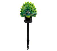 Solaire Alimenté Paon Jardin Pieu Lumière Extérieure Résine Animal