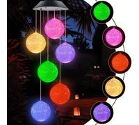 Solaire Carillon Éolien LED Lampe Carillon à Vent Solaire Carillon Lumière Changeant Couleurs pour Jardin Patio Porch Décoration