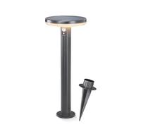 Solaire LED Capteur Borne Lumineuse Arezzo - Couleur de la Lumière 3000K Blanc Chaud - Max. 600 Lm Lichtstrom - D'Autonomie 8 Hauteur - Dimensions 20 X 50 CM - Lampe Lampadaire Détecteur Mouvement