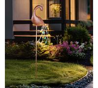 Lampe de prise de broche solaire à LED éclairage de lit de chemin de jardin lampe de paon bronze coloré