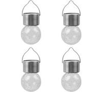Solaire Led Suspendu Lumière Crackle Verre Globe Suspension de Changement de Couleur Lanterne JJZM228 G