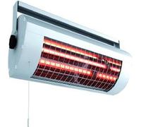 Solamagic radiateur infrarouge 1400 watts Eco+ avec interrupteur à tirette (titane-argent)