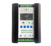 SolaMr 1000W PWM Contrôleur de Charge Hybride Solaire Éolien 12V/24V avec Afficheur LCD - Solaire: 400W + Éolien: 600W