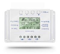 SolaMr 20A Régulateur de Charge Solaire 12V/24V Tension D'identification Automatique Régulateur D'intelligence de Panneau Solaire avec Écran LCD - T20