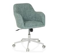 hjh LIVING Chaise de bureau SOLAO HOME rembourrée pivotante réglable fonction bascule Menthe
