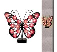 Solar Butterfly Lights | Waterproof Metal LED Garden Lamp, Powered Outdoor