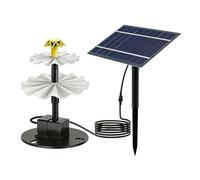 Solar Fountain - 3 Tier Water Pump, Solar Powered Outdoor Fountain Kit