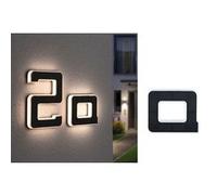 Solar Numéro de maison lumineux LED avec batterie interchangeable Lettre A IP44 3000K 6lm Noir Noir G